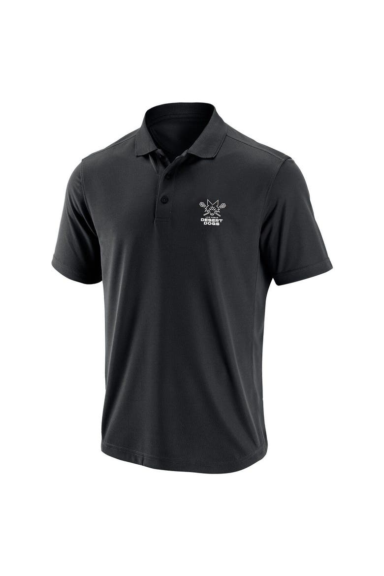 Men's Black Las Vegas Desert Dogs Primary Logo Polo, Alternate, color, Black