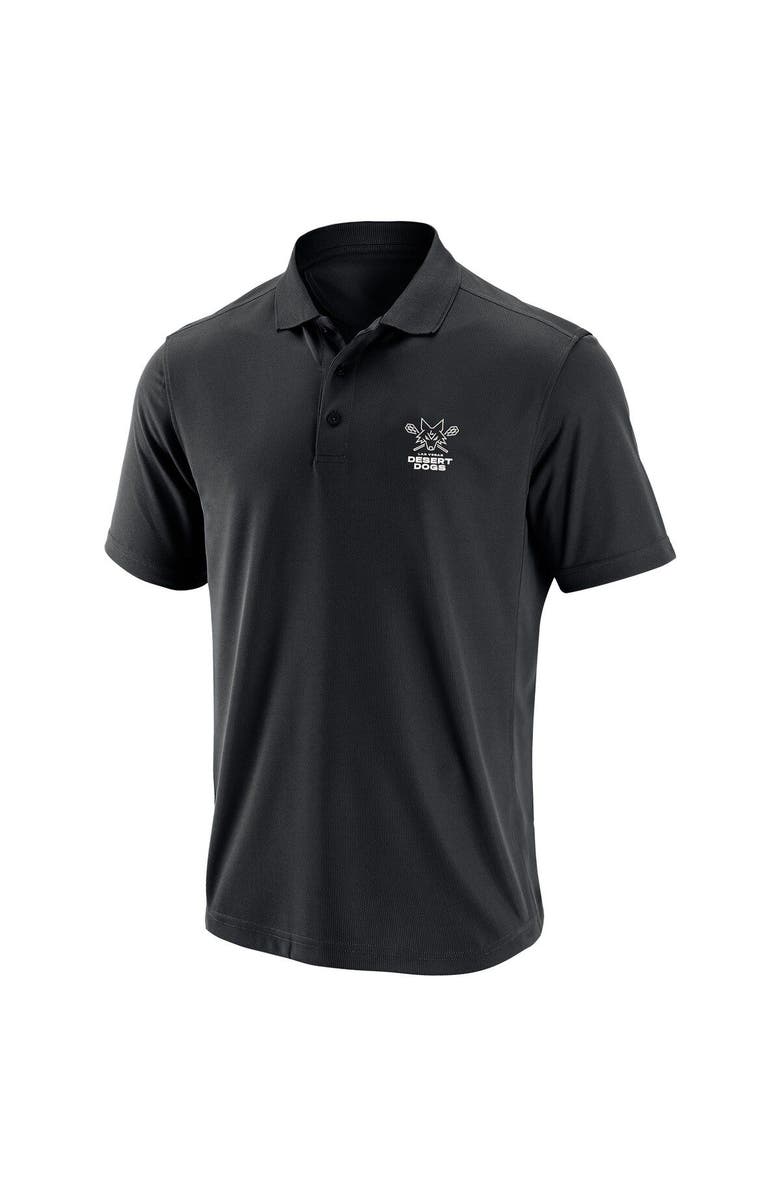 ADPRO Sports Men's Black Las Vegas Desert Dogs Primary Logo Polo, Alternate, color, Black