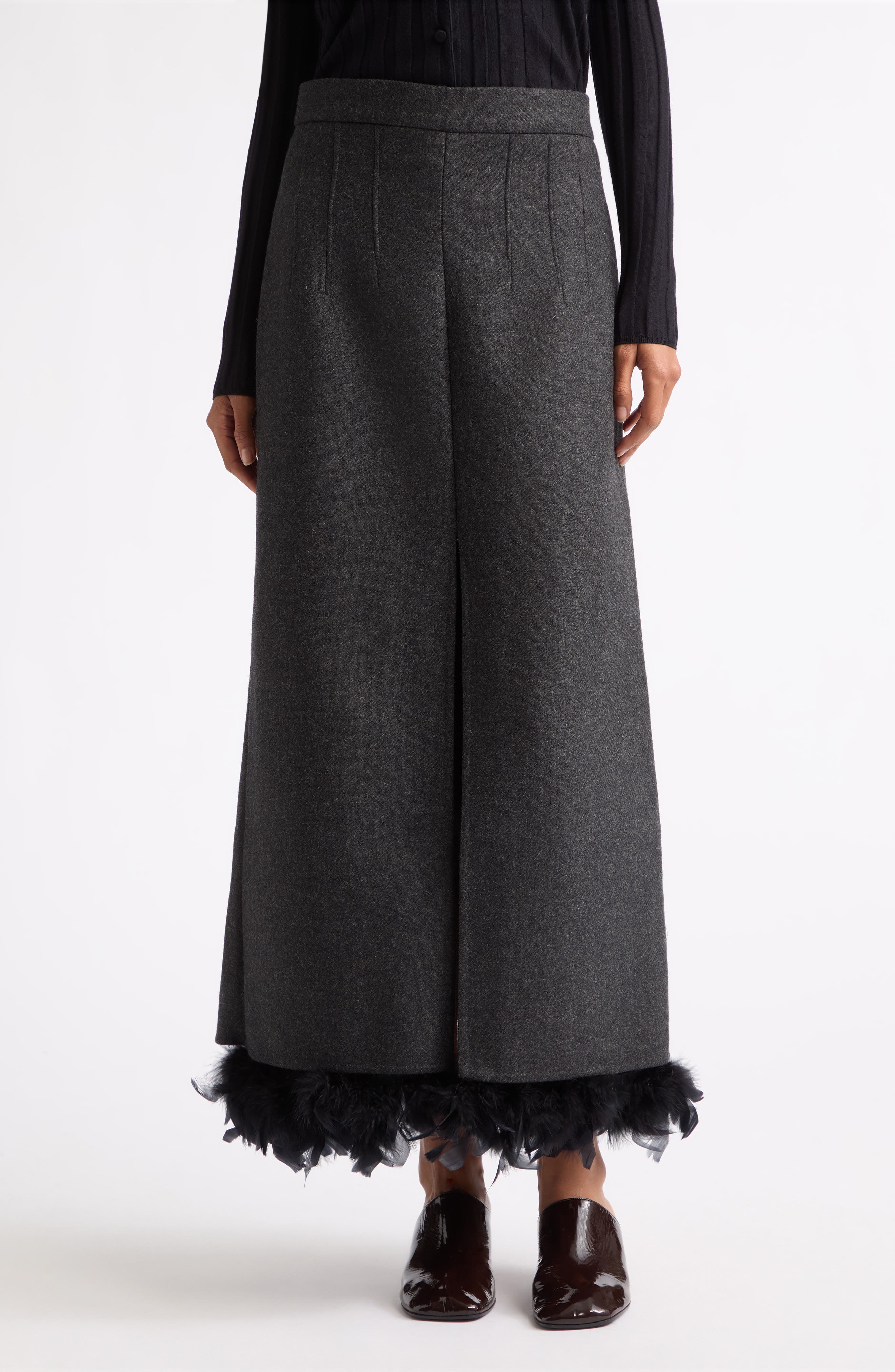 selected MELANGE BLACK / WHITE