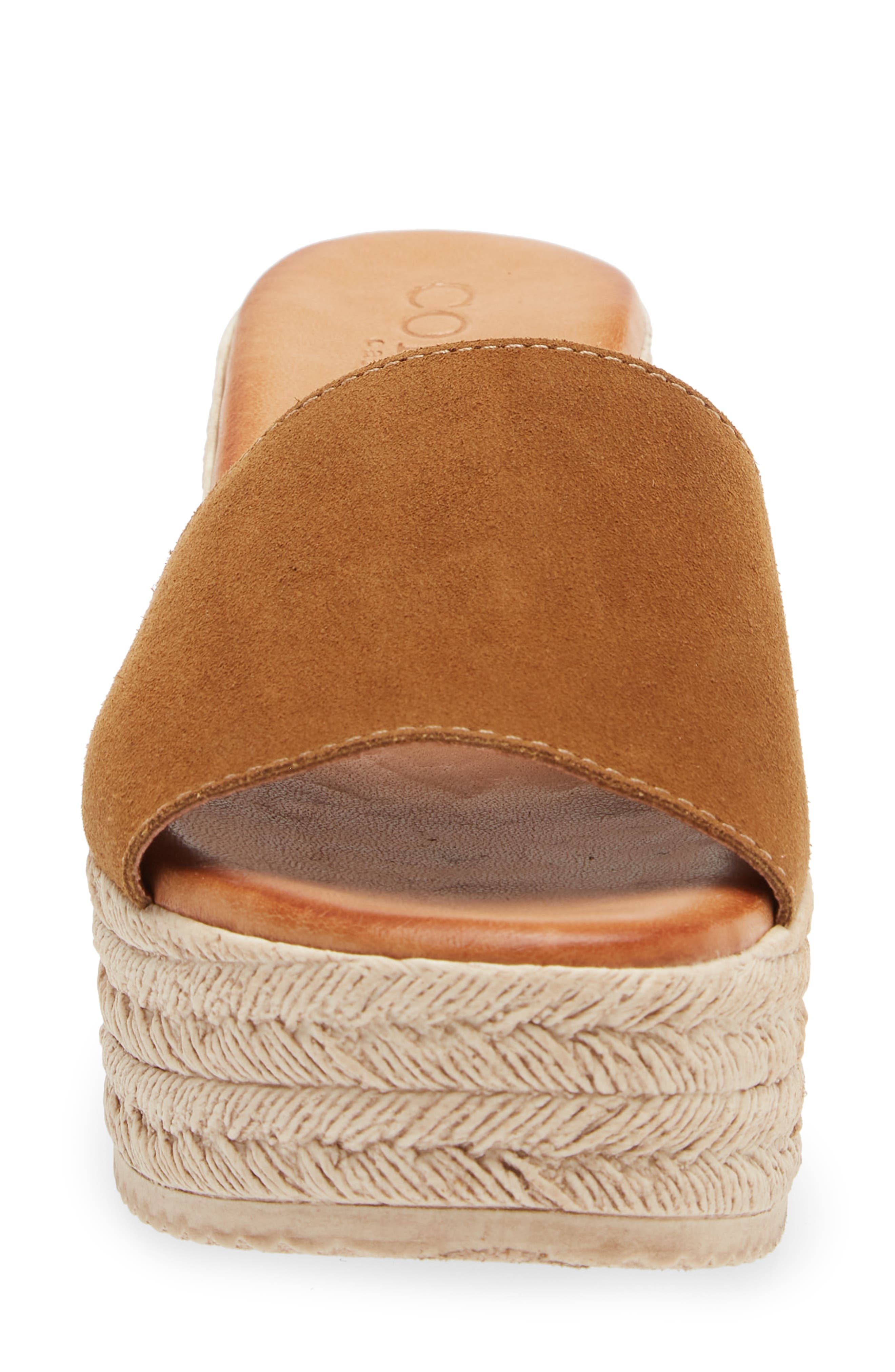 Buffy Espadrille Platform Sandal, Alternate, color, CUERO SUEDE