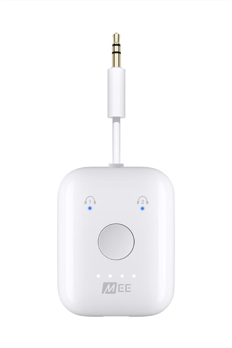 Connect Air In-Flight Bluetooth Wireless Audio Transmitter for AirPods & Headphones, Main, color, White