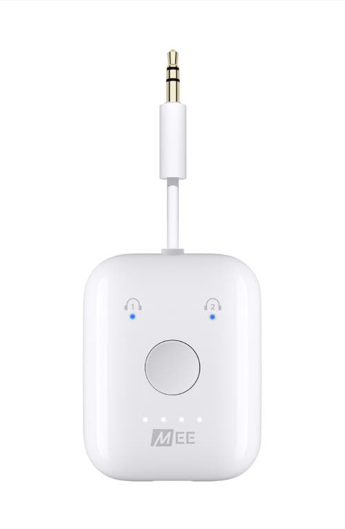 MEE audio Connect Air In-Flight Bluetooth Wireless Audio Transmitter for AirPods & Headphones in White at Nordstrom