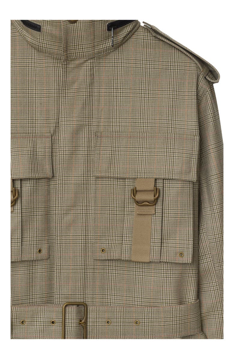 Burberry Bonded Wool Field Jacket, Alternate, color, Loch/Bliss