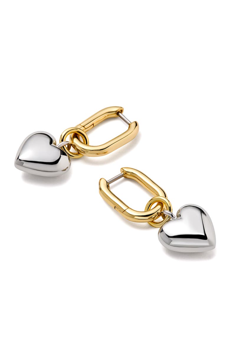 Heart Earrings - Wesley, Alternate, color, Gold