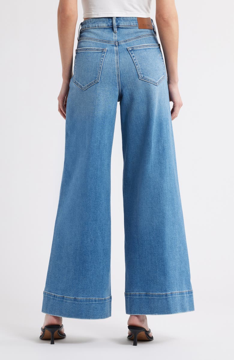 HIDDEN JEANS Welt Pocket Wide Leg Jeans, Alternate, color, Medium Wash