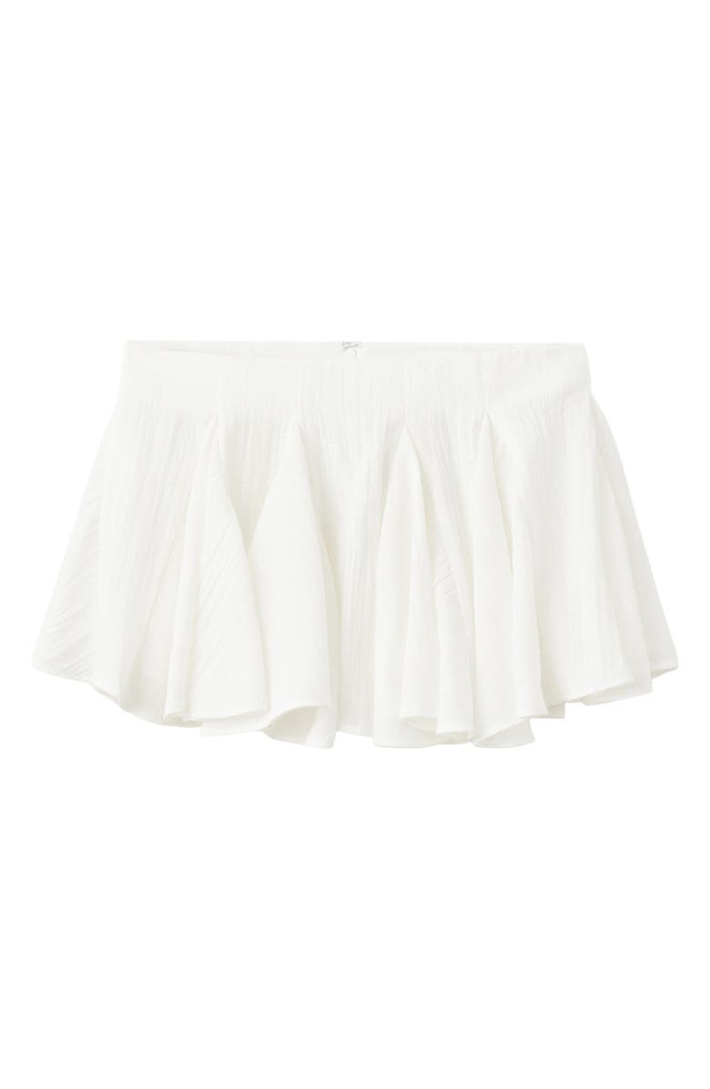 MANGO Godet Ruffled A-Line Miniskirt, Main, color,