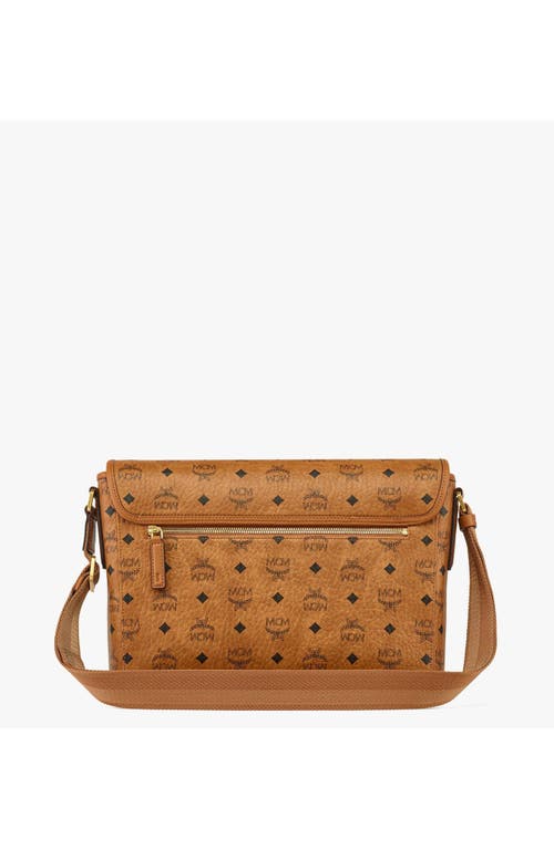 Mcm Aren Messenger In Cognac