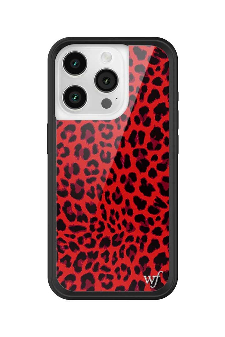 Meow | Red iPhone Case, Alternate, color, Red