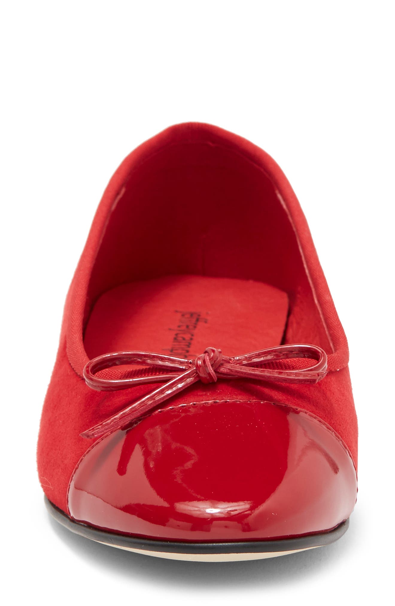 Arabesque Ballet Flat, Alternate, color, RED SUEDE COMBO