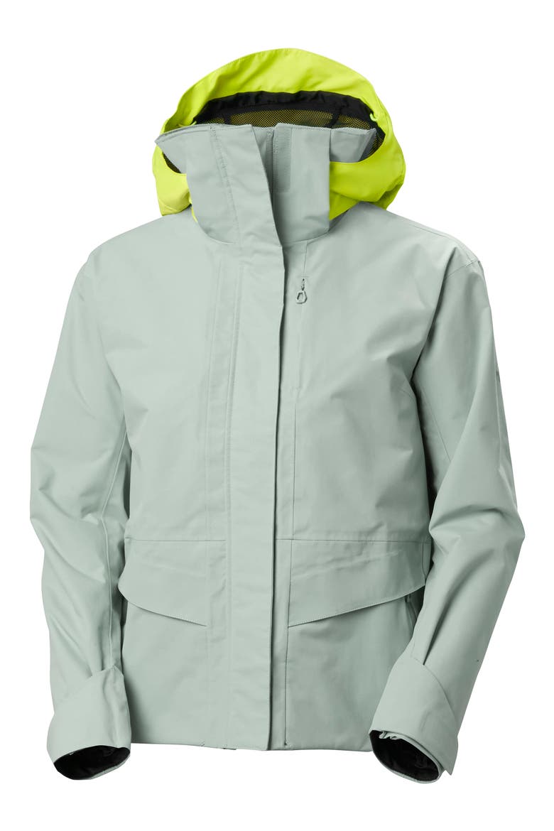 HP Storm Racing Waterproof Jacket, Alternate, color, 484 EUCALYPTUS