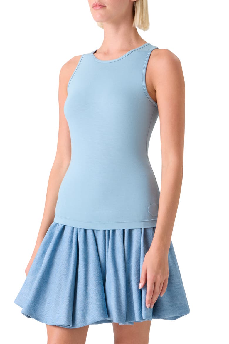 Sleeveless Stretch Modal Top, Alternate, color, SKY BLUE