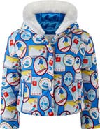 Rachel Riley Ski Travel Printed Puffer Jacket