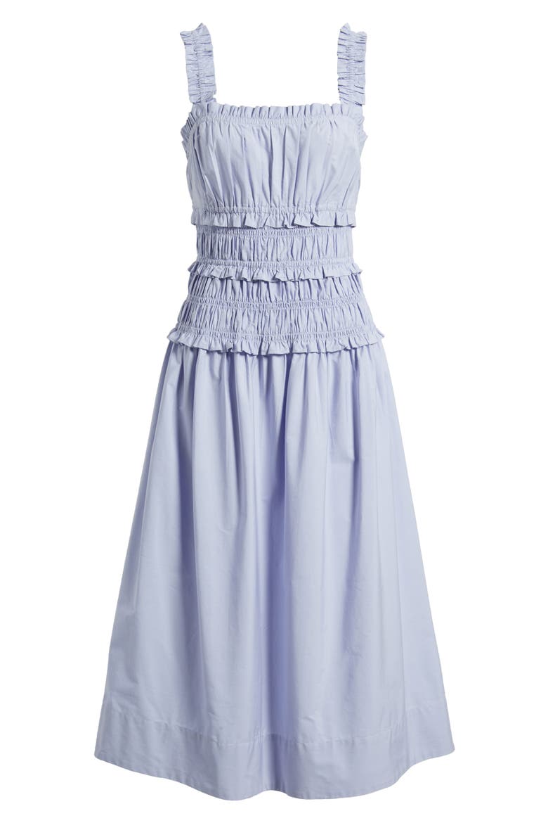 Cotton Midi Sundress, Alternate, color, CHAMBRAY B