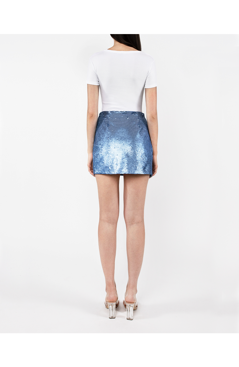 KATE BARTON Electra Sequin Mini Skirt, Alternate, color, Periwinkle