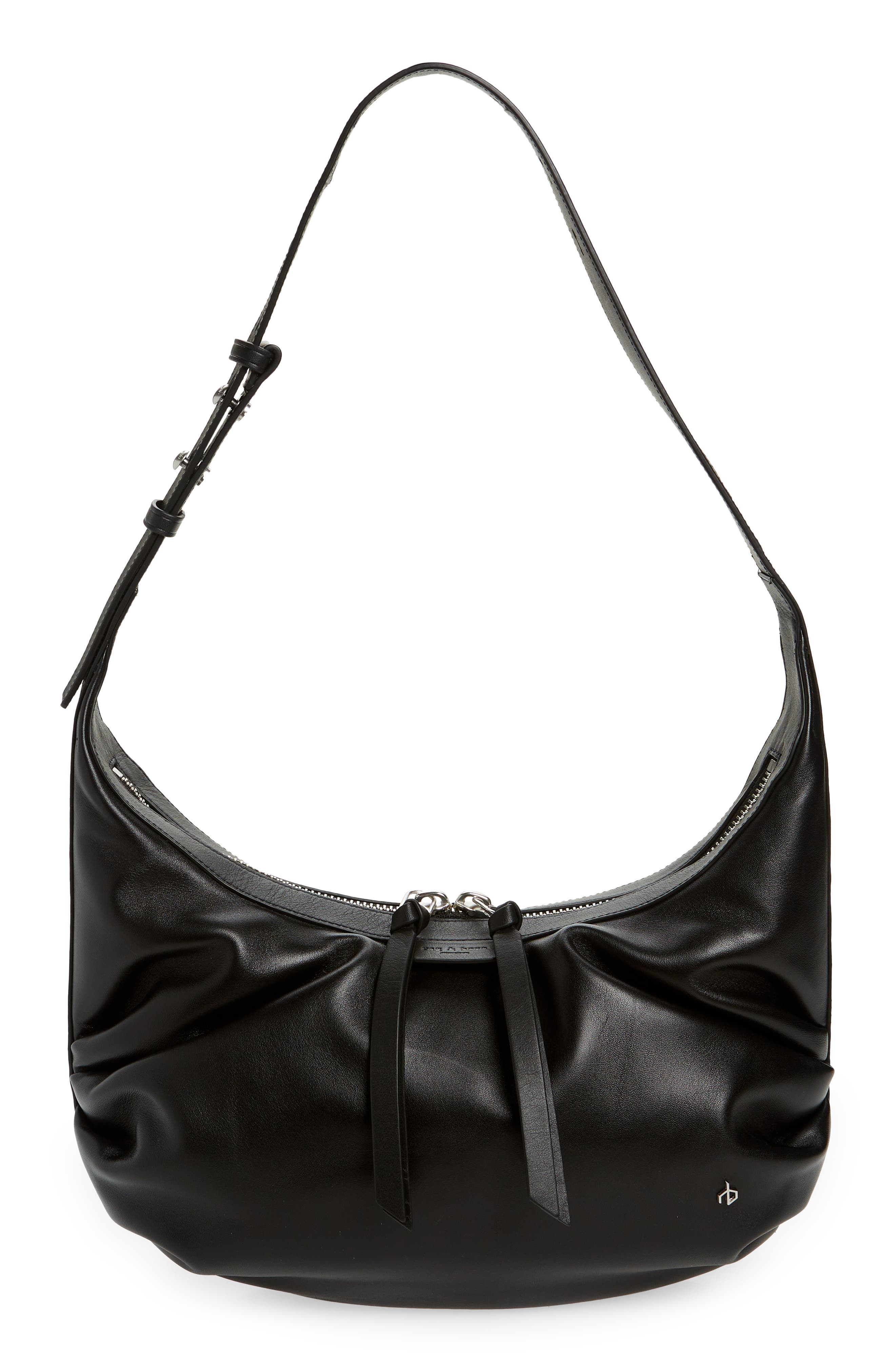 rag & bone Commuter Leather Hobo Bag, Main, color, 