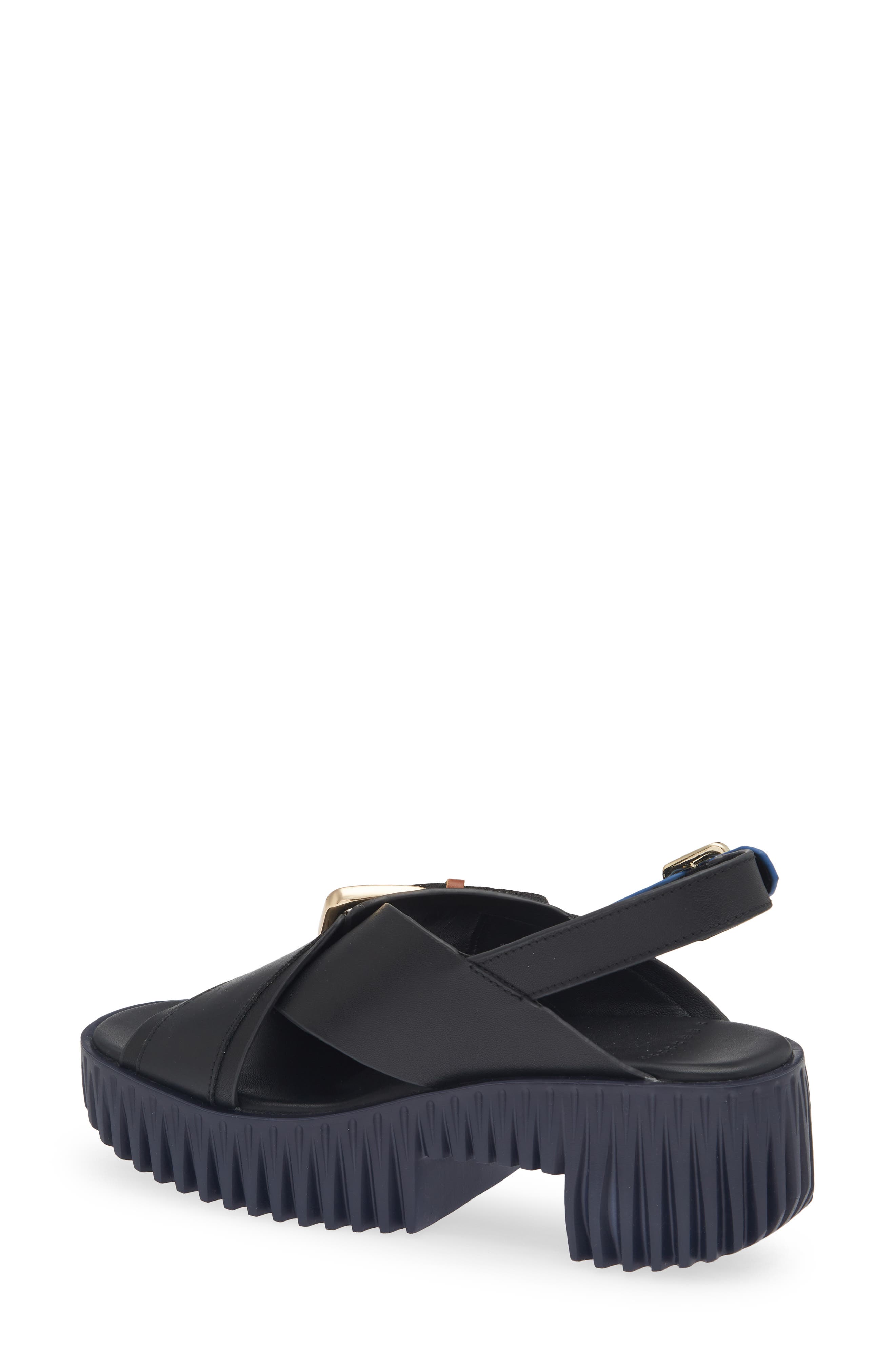 4CCCCEES Plia Juno Platform Slingback Sandal, Alternate, color, Black