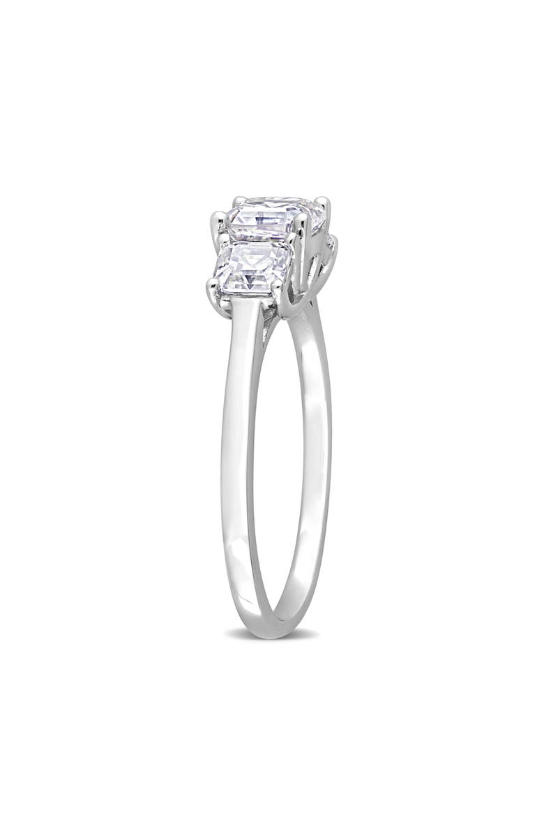 DELMAR Octagon Cut & Asscher Cut Moissanite Ring, Alternate, color, White