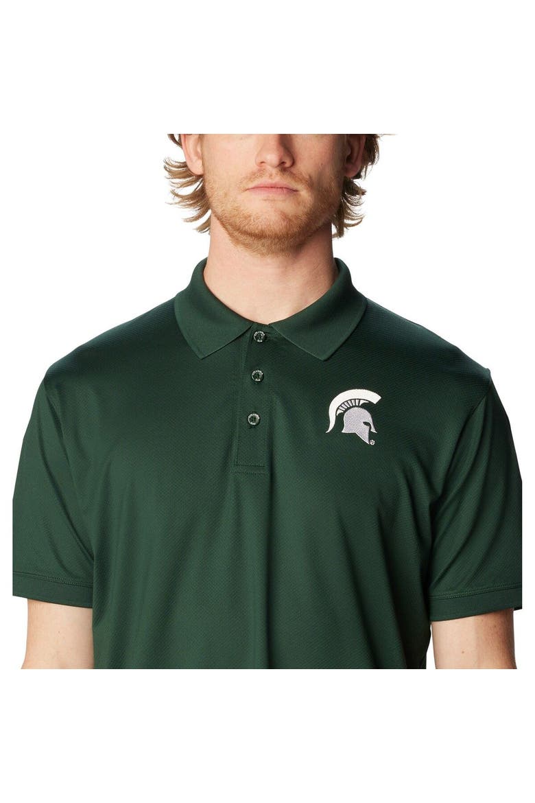 Men's Columbia Green Michigan State Spartans PFG Tamiami Omni-Shade Polo, Alternate, color, Green