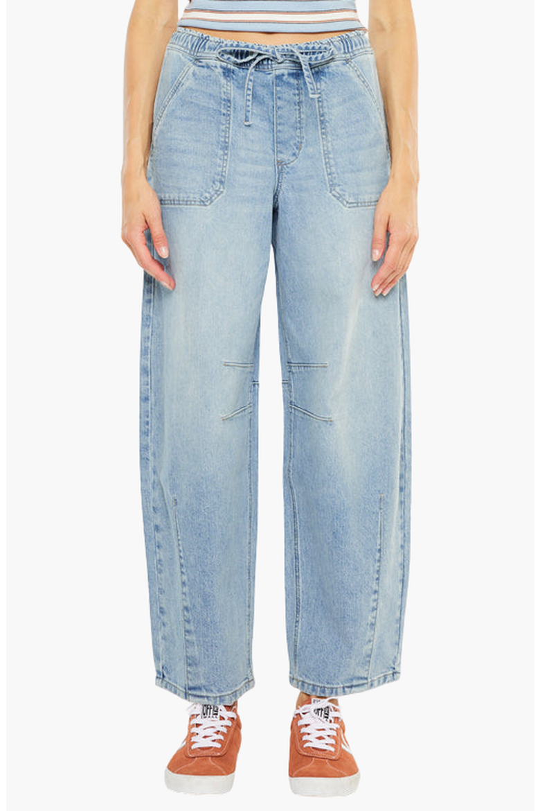 Starlet Ultra High Rise Horseshoe Jeans, Main, color, Medium Wash