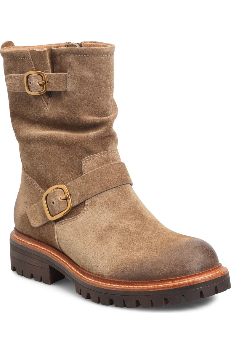 Söfft Amberlynn Water Resistant Moto Boot, Main, color, Oak Brown