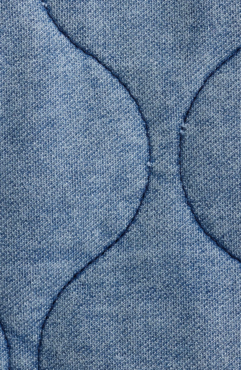 CITY BLUES Quilted Denim Bomber Jacket, Alternate, color, Indigo