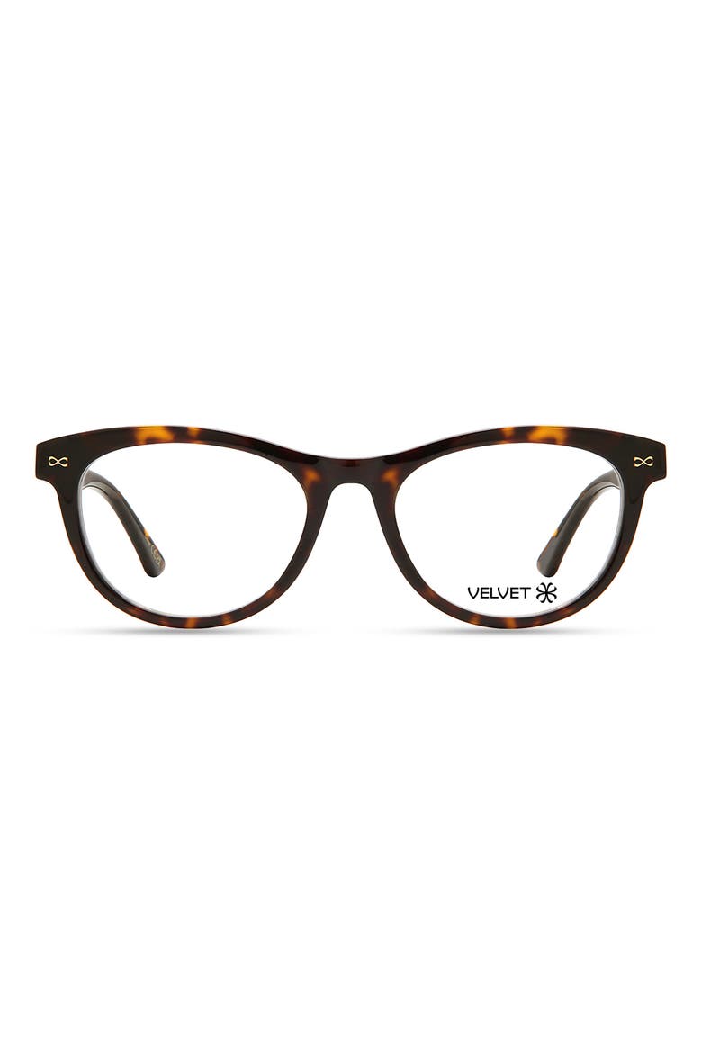 Carol 55mm Oval Optical Glasses, Main, color, Tortoise