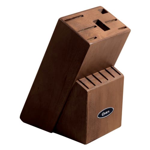 Oster Huxford 14 Piece Stainless Steel Cutlery Set With Black Handles And Wooden Block In Black