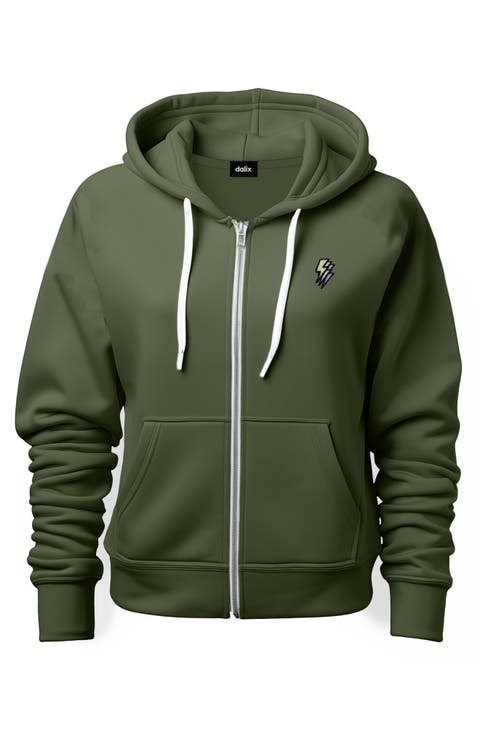 Lightning Bolt Zip Hoodie (Glow in the Dark)