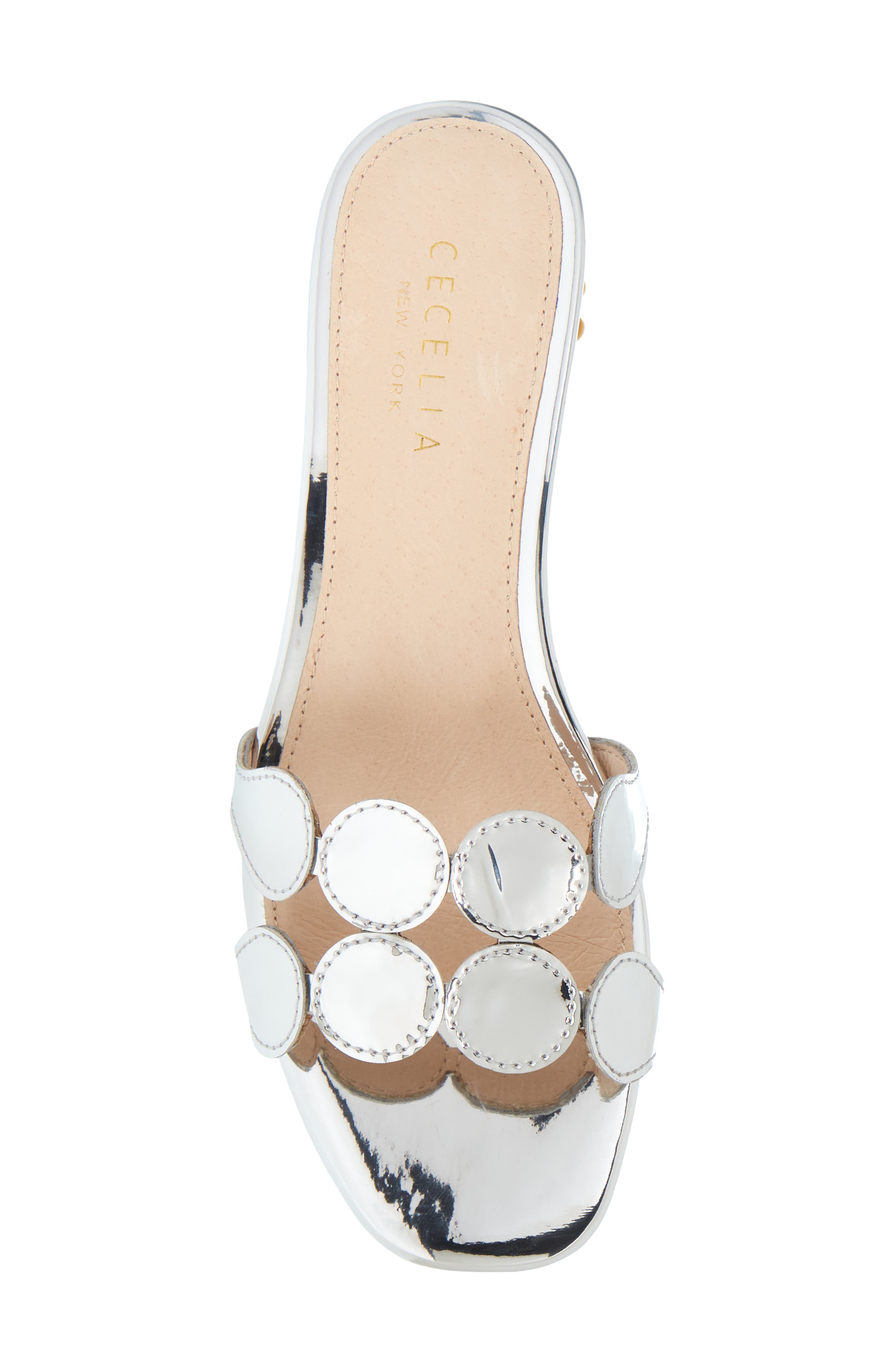 Bunny Slide Sandal, Alternate, color, SILVER