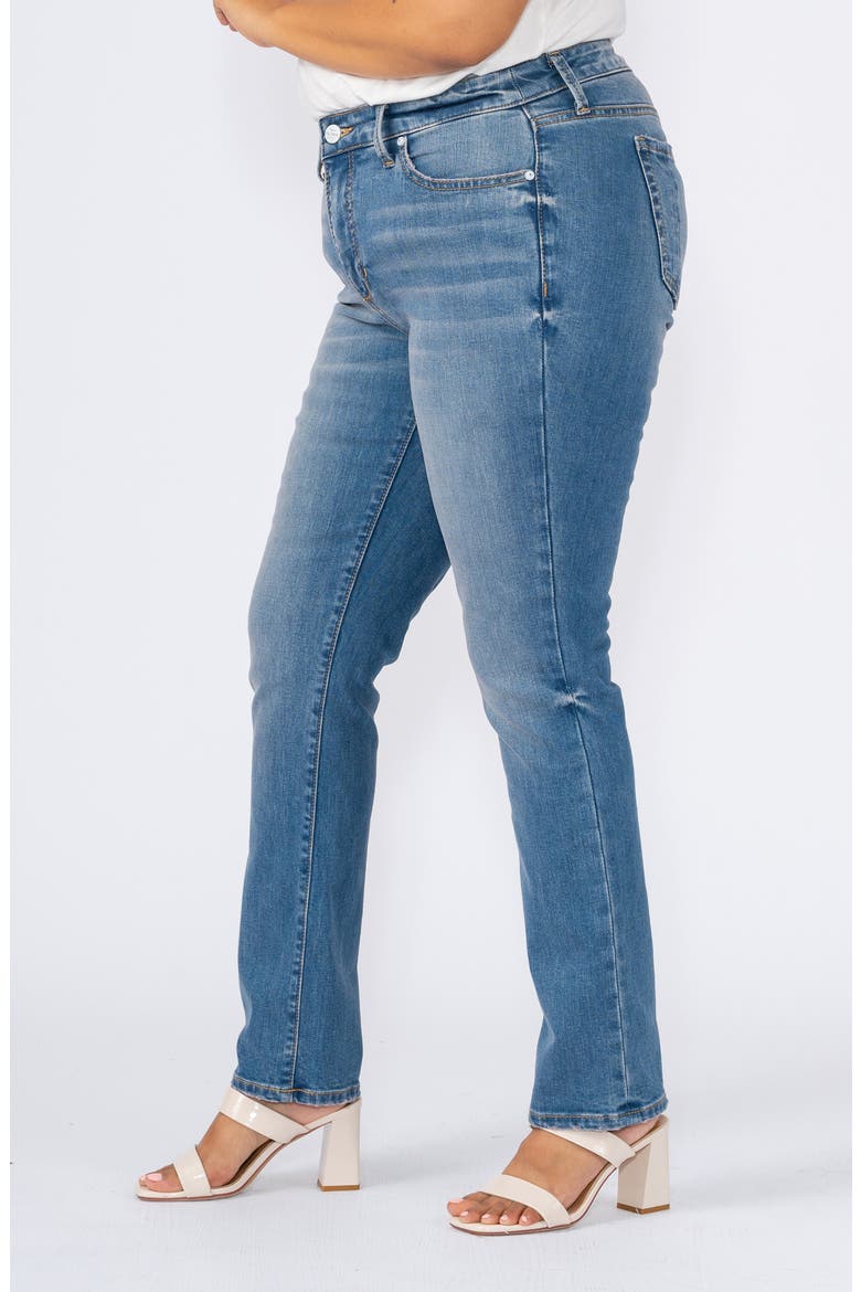 High Waist Ankle Straight Leg Jeans, Alternate, color, PARIS