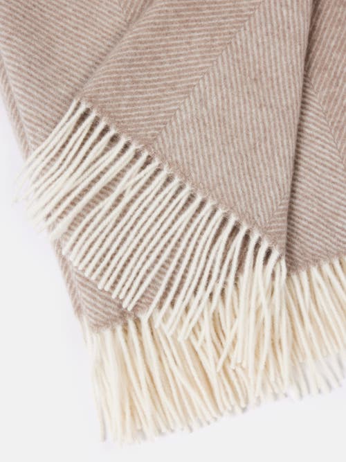 Gobi Mongolian Cashmere Organic Cashmere Colour Super Soft Throw In Brown