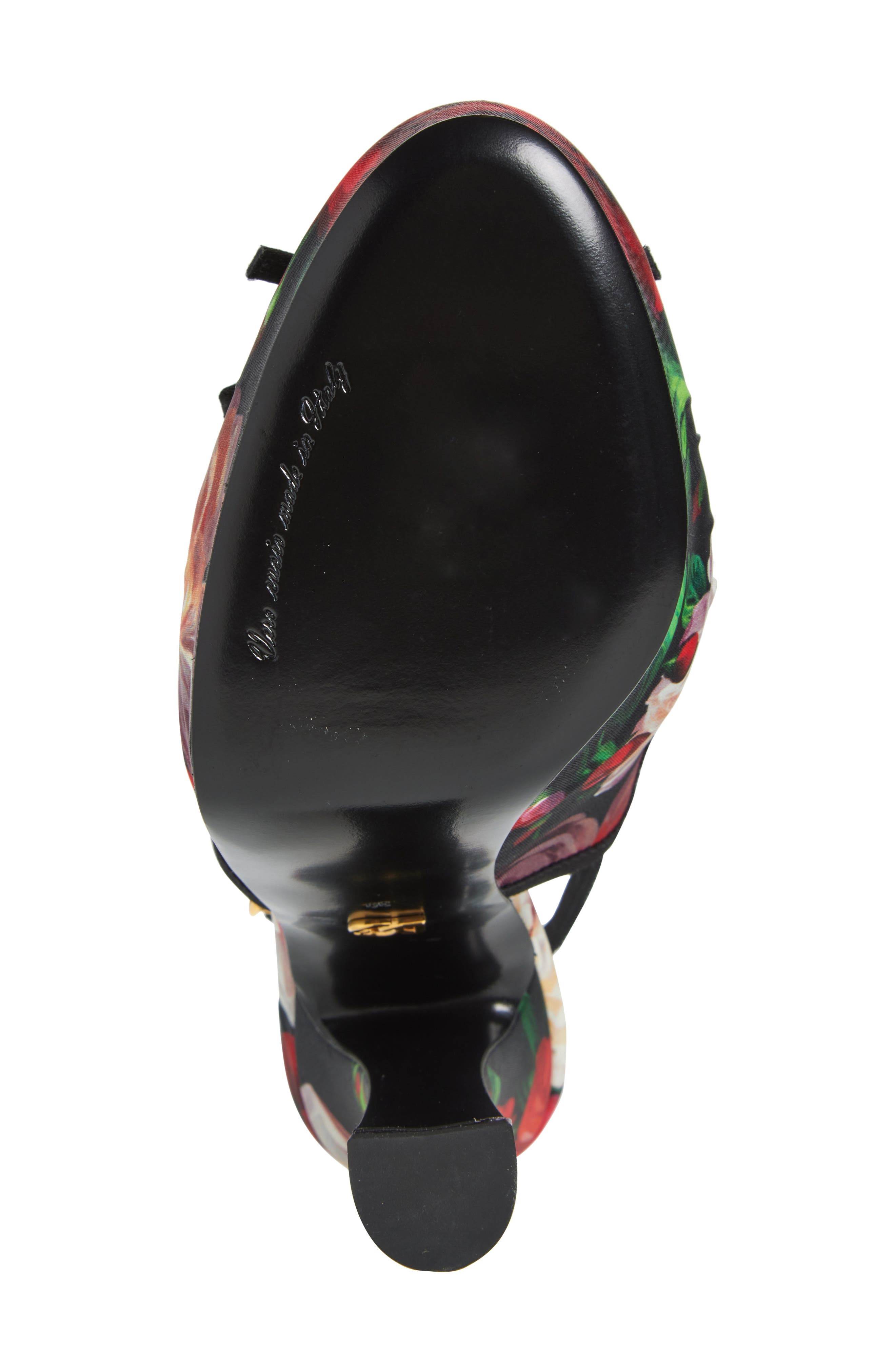 Dolce&Gabbana Rose Print Slingback Pump, Alternate, color, Hn5pd B.rose Antiche F.ner