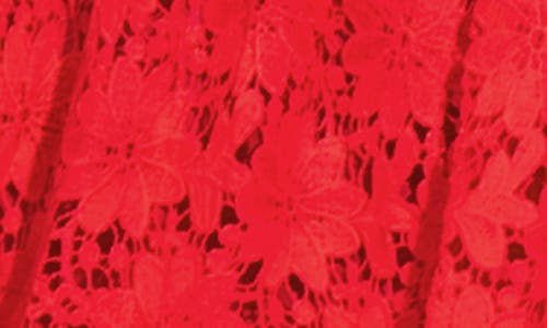 Flying Tomato Strapless Lace Minidress In Red