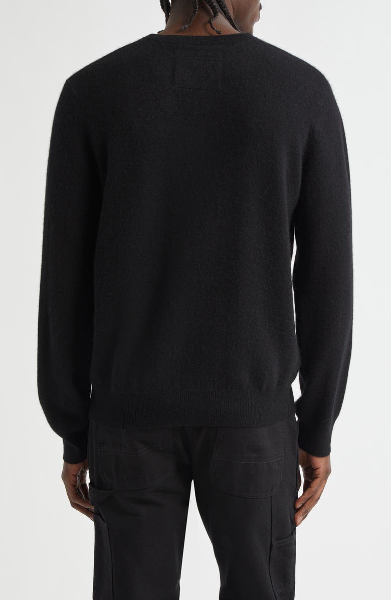 FRENCKENBERGER Mini Crewneck Cashmere Sweater, Alternate, color, Black