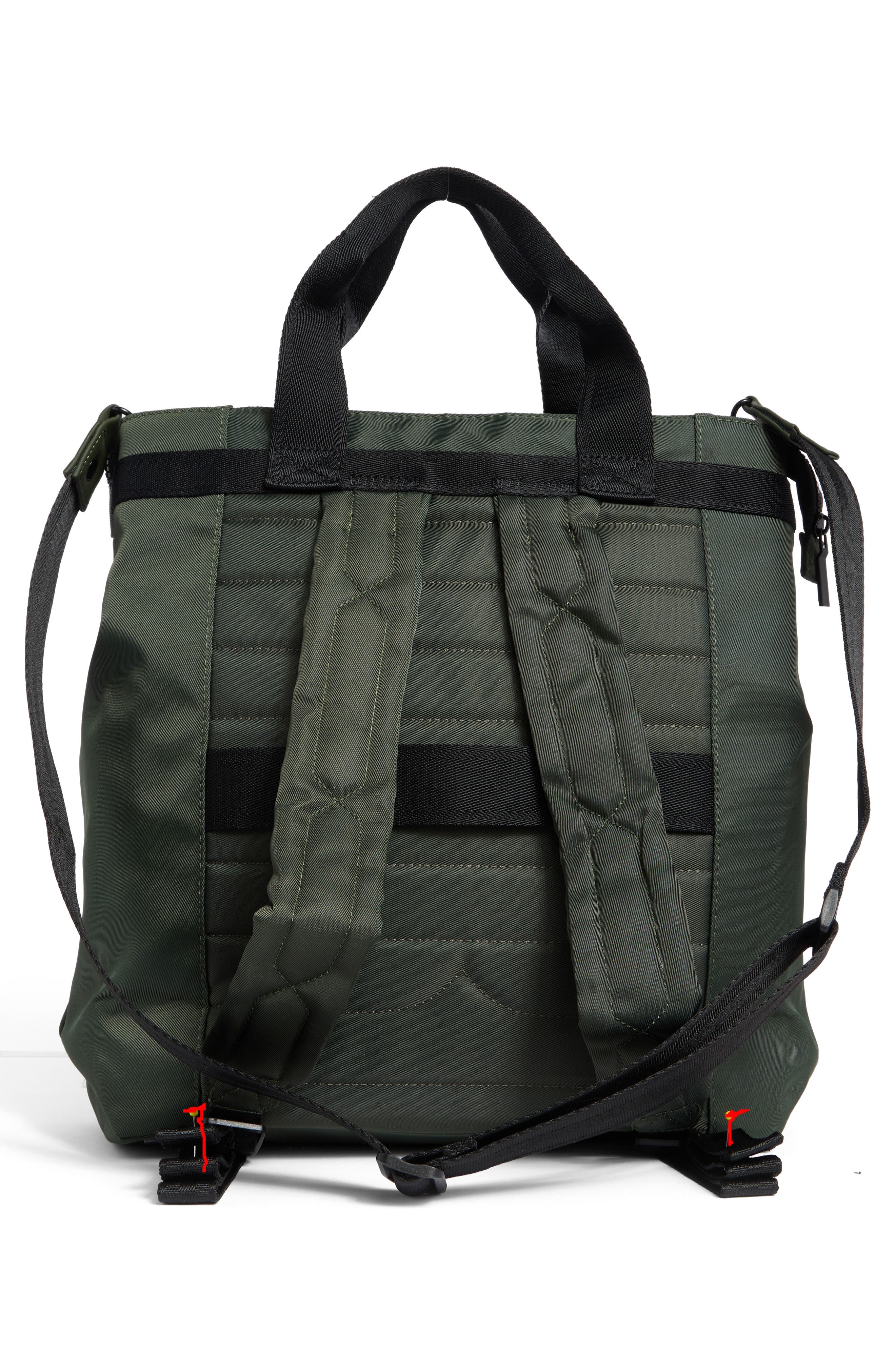 Hunter Hybrid Tote Backpack, Alternate, color, Medium Green