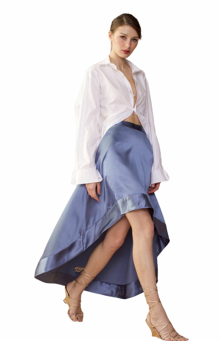 Cynthia Rowley Livia Satin Skirt, Alternate, color, 