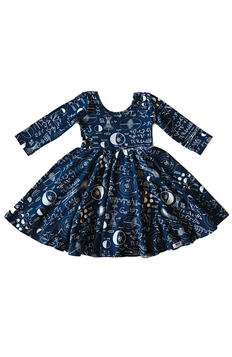 WORTHY THREADS Printed Twirly Dress, Main, color, Stem