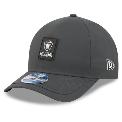 Men's New Era Charcoal Las Vegas Raiders 2025 Sideline Cold Weather 9FORTY M-Crown Adjustable Hat