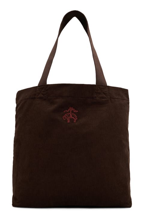 Skiing Sheep Cotton Tote