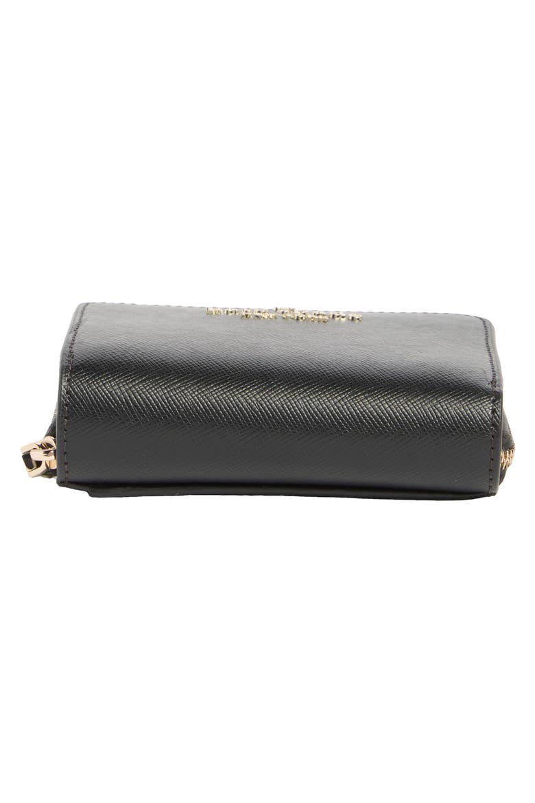 staci saffiano leather wallet, Alternate, color, BLACK