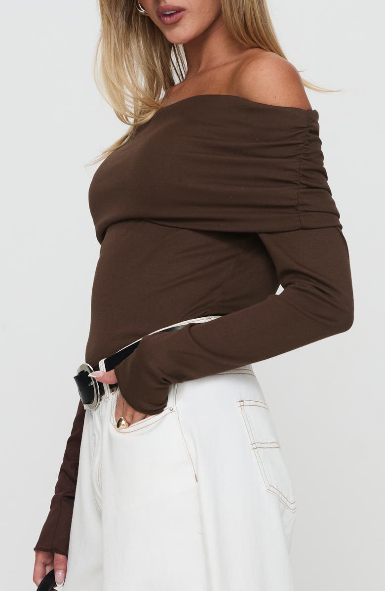 Princess Polly Spoilt Off the Shoulder Bodysuit, Alternate, color, 