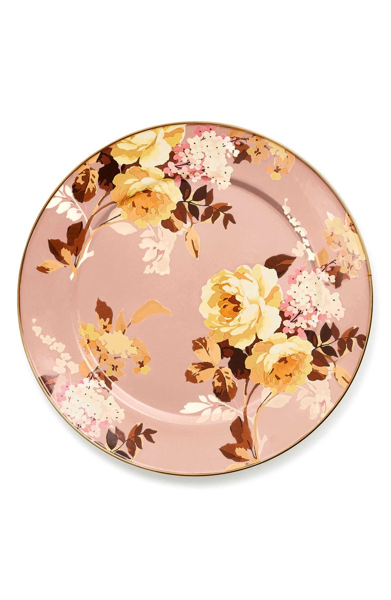 MACKENZIE CHILDS Wild Rose Mauve Charger Plate, Alternate, color, Mauve