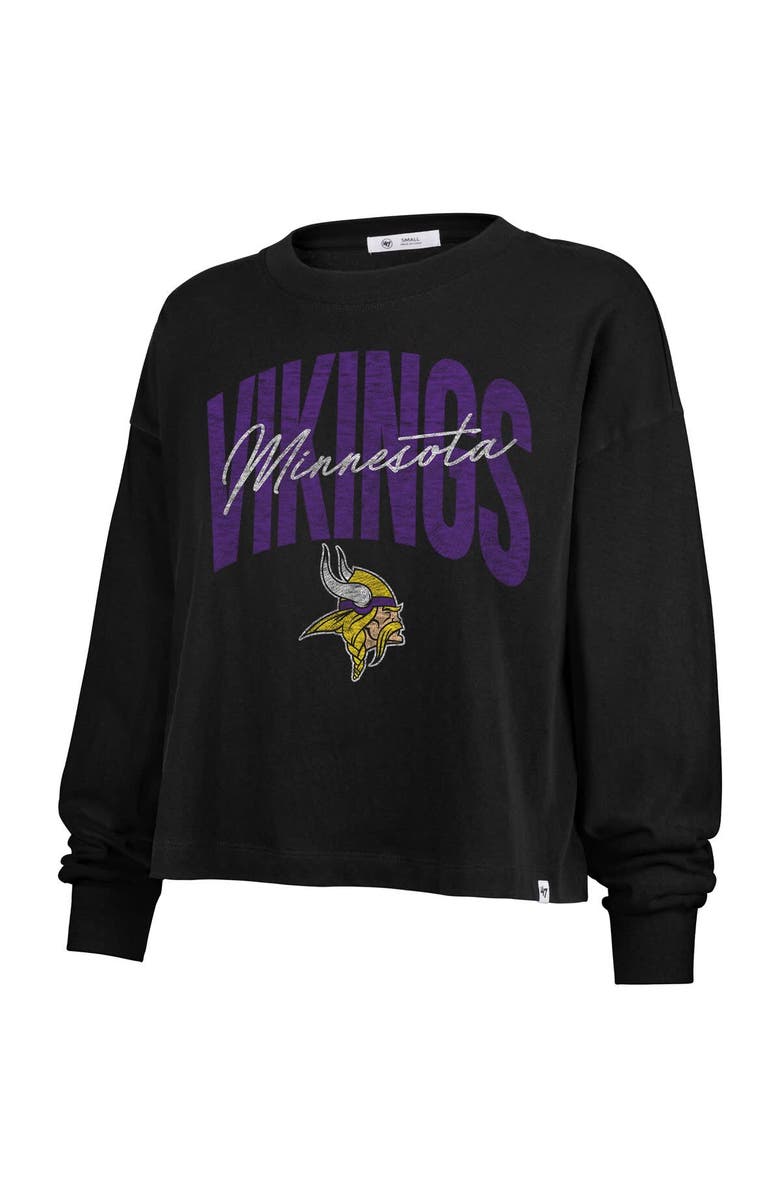'47 Women's '47 Black Minnesota Vikings Muse Sydney Long Sleeve T-Shirt, Alternate, color, Black