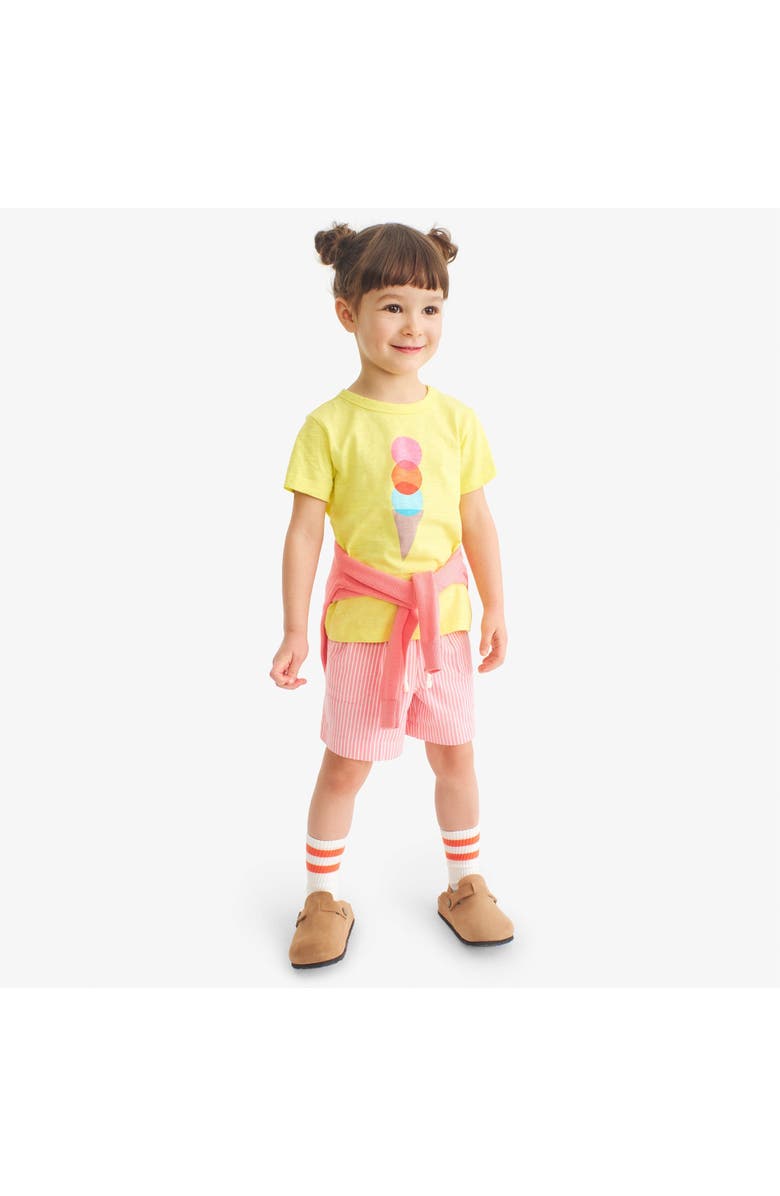 Primary Kids Ice Cream Cone Tee, Alternate, color, Banana Scoops