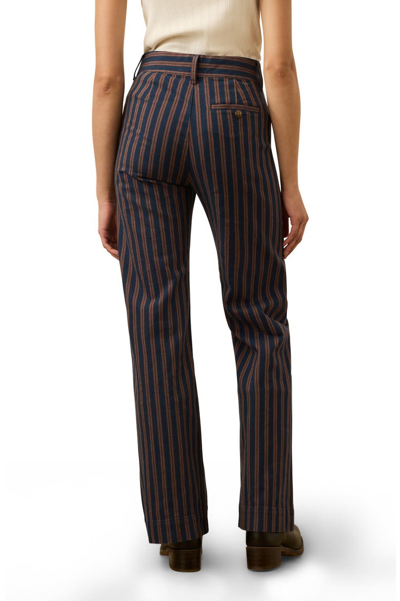 パンツ shop faerie star cotton twill pants Twill Tide Stripe Slim Straight Leg Pants (Women) | Nordstrom