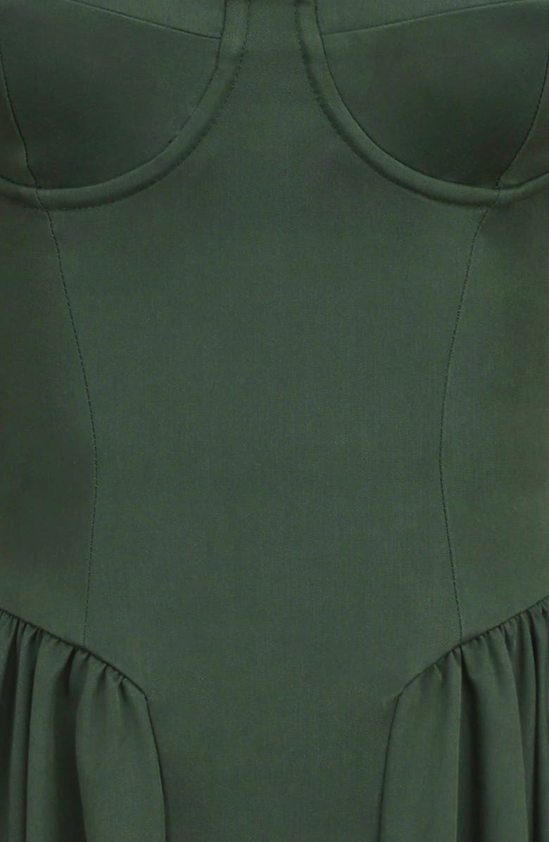 HOUSE OF CB Samaria Fit & Flare Midi Cocktail Dress, Alternate, color, Emerald Green