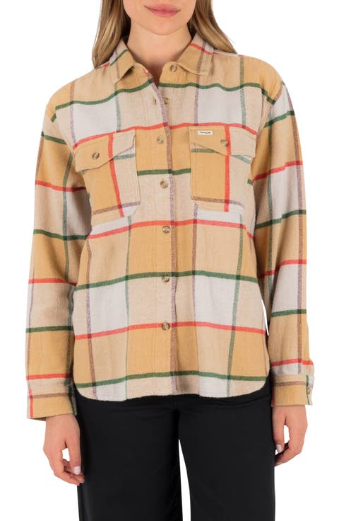 Wander Plaid Flannel Button-Up Shirt