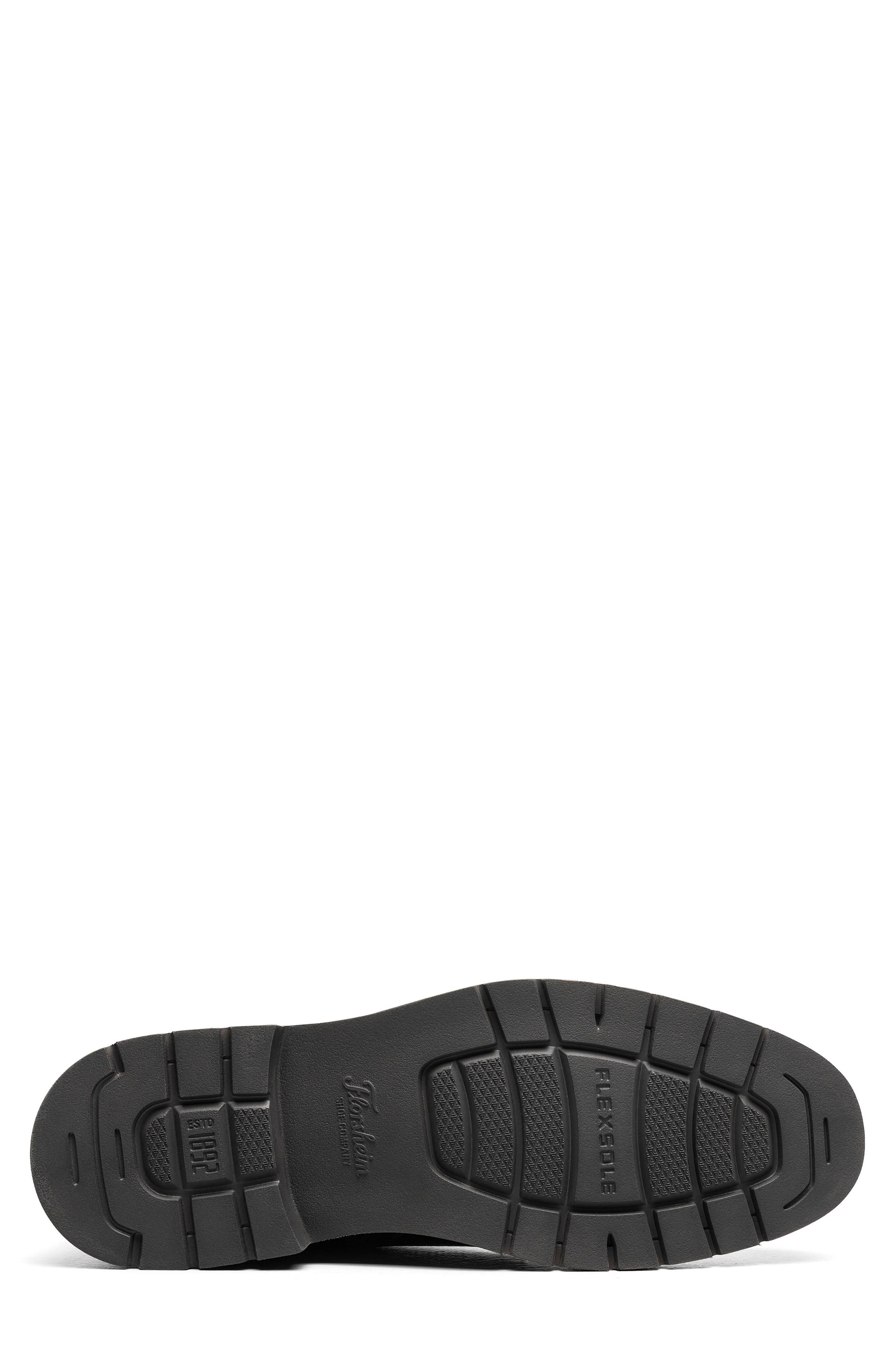 Redford Lugged Plain Toe Boot, Alternate, color, BLACK