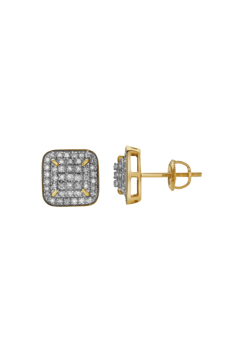 Sonhar 10K Yellow Gold Diamond Unisex Earrings - 0.32 Cts, Alternate, color, 10K Yellow Gold