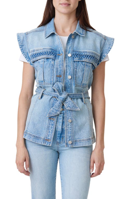 Habitual Strong Shoulder Vest In Fjord